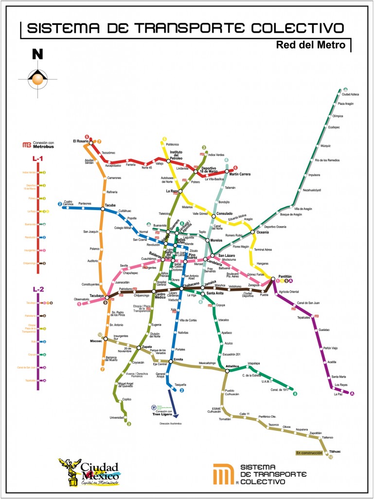 La manera más eficiente de trasladarte en el DF es en metro