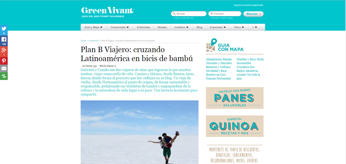 Entrevista en Green Vivant