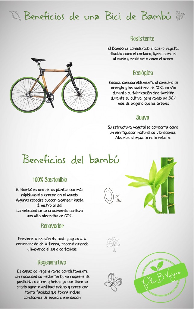 plan b viajero, proyecto ecológico, bici de bambú, beneficios bicicleta de bambu