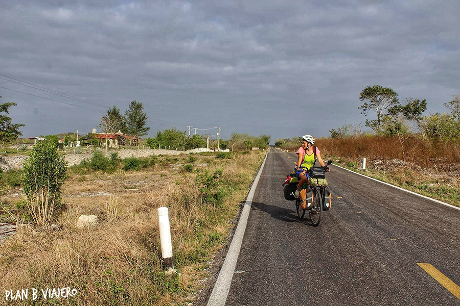 plan b viajero , gabriela de marcos, Península de Yucatán en bici, tunkas