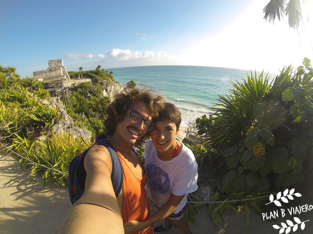 plan b viajero, gabriela de marcos, camilo peña, zona arqueológica de Tulum